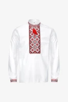 Сорочка вишиванка чоловіча  Француз S Біло-червоний  Фото №6
