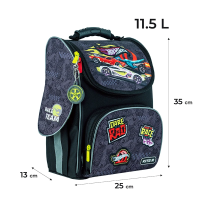 Рюкзак каркасний для хлопчика Kite HW24-501S Чорний (4063276105721A)(SC)  Фото №0