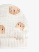Купить Шапочка для малышей с подворотом "Bears" 910102 38 см Бежевый Артикул: 4821184764221 Миниатюра фотографии № 2