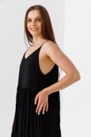 Сарафан однотонний жіночий 71902 One size Чорний (2000990508522S)  Фото №2