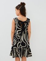 Купить Сарафан с узором для девочки Aura Style 5015 128 см Черный Артикул: 2000999566684 Миниатюра фотографии № 4