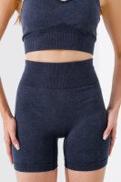 Шорты фитнес однотонные женские 8001-K XL Темно-синий (2000990571281A)  Фото №0