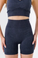 Шорты фитнес однотонные женские 8001-K XL Темно-синий (2000990571281A)  Фото №0