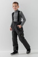 Штаны на шлейках для мальчика EN-109 128 см Серый  Фото №0