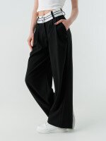 Брюки однотонные для девочки A-Yugi 9475 134 см Черный (2000990498823D)(SC)  Фото №2