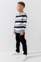 Штани однотонні для хлопчика By Kids 1094 116 см Темно-синій  Фото №1
