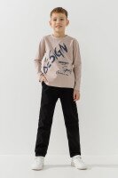 Штаны однотонные для мальчика Pitiki 0006 110 см Черный  Фото №0