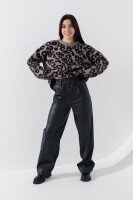 Штаны однотонные женские 088 42 Черный (2000990649348D)  Фото №0