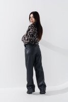 Штаны однотонные женские 088 42 Черный (2000990649348D)  Фото №2