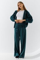 Штани палаццо жіночі LAWA K-WBC02304 XS Темно-зелений  Фото №1