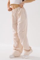 Штаны прямые однотонные женские Zeo Basic 4745 34 Светло-бежевый (2000990665133D)  Фото №0