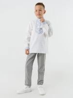 Штани з візерунком для хлопчика Pitiki 751 98 см Сірий (2000990522825S)(SC)  Фото №1