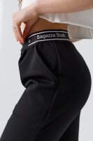 Брюки зауженные женские Noa Noa 9820 S Черный (2000990428646D)  Фото №0