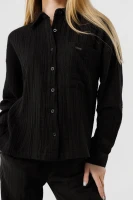 Рубашка однотонная для девочки LocoLoco 9078 128 см Черный (2000990348487S)(SC)  Фото №0