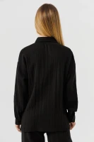 Рубашка однотонная для девочки LocoLoco 9078 128 см Черный (2000990348487S)(SC)  Фото №5
