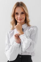 Сорочка однотонна для дівчинки Vio Faloni 3308 152 см Білий (2000990495020D)(SC)  Фото №2