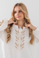 Сорочка вишиванка для дівчинки LAWA E-GBC02301 122 см Молочний  Фото №0