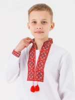 Сорочка вишиванка для хлопчика КОЗАЧЕК ГРИЦЬКО Червоно-бордовий (2000990563033D)(SC)  Фото №0