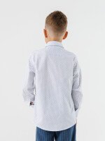 Рубашка с узором для мальчика Deniz 30133 116 см Белый (2000990438522D)(SC)  Фото №2