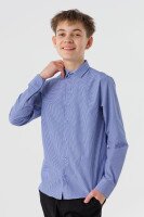 Рубашка с узором для мальчика Deniz 606 152 см Голубой (2000990524836D)(SC)