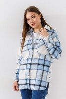 Рубашка с узором женская LAWA WBC02352 XS Голубовато-молочный  Фото №1
