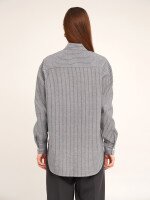 Рубашка с узором женская LAWA WTC02360 XS Черно-белый  Фото №3