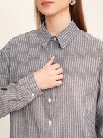 Рубашка с узором женская LAWA WTC02360 XS Черно-белый  Фото №2