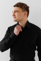 Сорочка класична однотонна чоловіча LAWA MBC02310 S Чорний  Фото №3