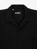 Купить Рубашка однотонная мужская GENUA G01218-0005 L Черный Артикул: 2000999634932 Миниатюра фотографии № 2