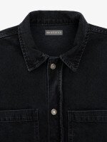 Купить Рубашка однотонная мужская GENUA G01218-003 L Черный Артикул: 2000999626326 Миниатюра фотографии № 2
