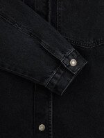 Купить Рубашка однотонная мужская GENUA G01218-003 L Черный Артикул: 2000999626326 Миниатюра фотографии № 3