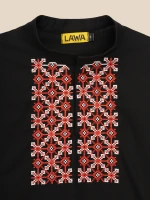 Купить Рубашка вышиванка мужская LAWA E-MB02305 XL Черный Артикул: 2000999589881 Миниатюра фотографии № 2