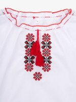 Купить Рубашка вышиванка для девочки Козачок Арианна 116 см Черно-красный Артикул: 2000999639487 Миниатюра фотографии № 2