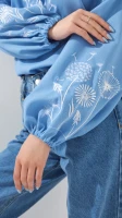 Рубашка вышиванка для девочки LAWA E-GBC02304 122 см Голубой  Фото №2