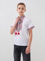 Купить Рубашка вышиванка для мальчика Козачок МАКСИМ 116 см Красный Артикул: 2000999401787 Миниатюра фотографии № 3