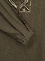 Купить Рубашка вышиванка для мальчика LAWA E-BB02302 140 см Хаки Артикул: 2000999576119 Миниатюра фотографии № 9