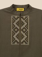 Купить Рубашка вышиванка для мальчика LAWA E-BB02302 140 см Хаки Артикул: 2000999576119 Миниатюра фотографии № 8