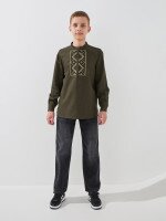 Купить Рубашка вышиванка для мальчика LAWA E-BB02302 140 см Хаки Артикул: 2000999576119 Миниатюра фотографии № 2