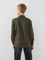 Купить Рубашка вышиванка для мальчика LAWA E-BB02302 140 см Хаки Артикул: 2000999576119 Миниатюра фотографии № 5