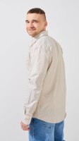 Купить Рубашка с узором мужская GENUA G01219-0002 L Бежевый Артикул: 2000999467578 Миниатюра фотографии № 4