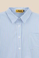 Сорочка з візерунком для дівчинки LAWA GBC02308 122 см Блакитно-білий  Фото №0