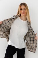 Рубашка с узором для девочки MyChance 2454 134 см Кофейный  Фото №2