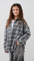 Купить Рубашка с узором для девочки MyChance 2601 128 см Серый Артикул: 2000999479717 Миниатюра фотографии № 3