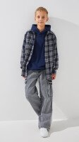 Купить Рубашка с узором для мальчика LAWA P-BB02328 134 см Темно-синий Артикул: 2888000018861 Миниатюра фотографии № 3