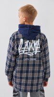 Купить Рубашка с узором для мальчика LAWA P-BB02328 134 см Темно-синий Артикул: 2888000018861 Миниатюра фотографии № 5
