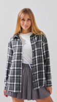 Купить Рубашка с узором женская LAWA WBC02443 XS Серый Артикул: 2888000016799 Миниатюра фотографии № 1