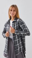 Купить Рубашка с узором женская LAWA WBC02443 XS Серый Артикул: 2888000016799 Миниатюра фотографии № 3