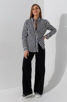 Купить Рубашка с узором женская LAWA WTC02360 S Бело-черный Артикул: 2000990999405 Миниатюра фотографии № 2