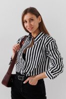 Купить Рубашка с узором женская LAWA WTC02360 S Бело-черный Артикул: 2000990999405 Миниатюра фотографии № 4