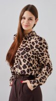 Купити Сорочка з візерунком жіноча LAWA WTC02430 XS Леопардовий Артикул: 2888000019912 Фото мініатюра № 4